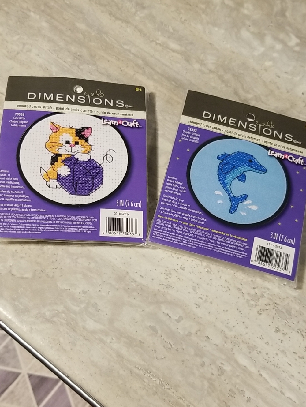 Dimensions Learn & Craft Cross Stitch Kits 3in